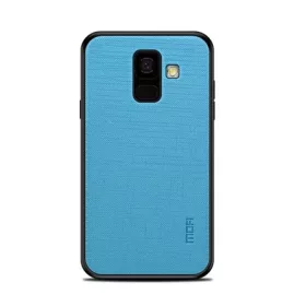   Mofi Samsung A6 (2018) MOFI BRIGHT SHIELD szilikon telefonvédő textil hátlap KÉK