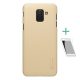 Nillkin Samsung J6 (2018) NILLKIN SUPER FROSTED műanyag telefonvédő gumírozott, érdes felület + képernyővédő fólia, ARANY