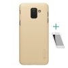 Nillkin Samsung J6 (2018) NILLKIN SUPER FROSTED műanyag telefonvédő gumírozott, érdes felület + képernyővédő fólia, ARANY
