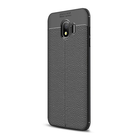 Gigapack Samsung J4 (2018) Gigapack Szilikon telefonvédő ütésállóság, varrás minta, FEKETE