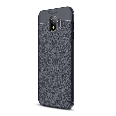 Gigapack Samsung J4 (2018) Gigapack Szilikon telefonvédő ütésállóság, varrás minta, SÖTÉTKÉK