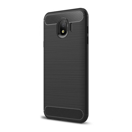 Gigapack Samsung J4 (2018) Gigapack Szilikon telefonvédő ütésállóság, karbon minta, FEKETE