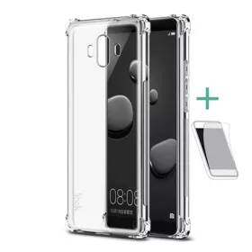   Imak Huawei Mate 10 IMAK szilikon telefonvédő ütésállóság, légpárnás sarok + képernyővédő fólia, ÁTLÁTSZÓ