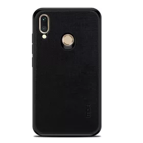   Mofi Huawei P20 Lite MOFI BRIGHT SHIELD szilikon telefonvédő textil hátlap FEKETE