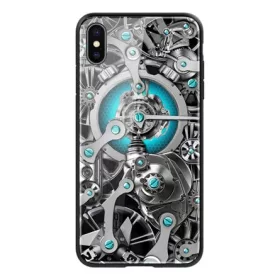   Nillkin iPhone XS Max 6.5 NILLKIN SPACETIME szilikon telefonvédő ütésállóság, fogaskerék, FEKETE