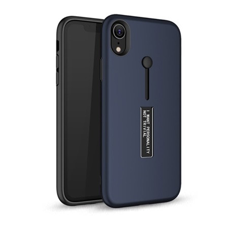 Gigapack iPhone XR 6.1 Gigapack Szilikon telefonvédő gumírozott, ujjra húzható szilikon, SÖTÉTKÉK