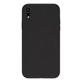   Nillkin iPhone XR 6.1 NILLKIN SYNTHETIC FIBER műanyag telefonvédő környezetbarát, karbon minta, FEKETE