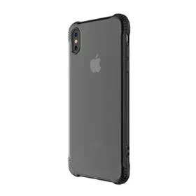   Hoco iPhone XS Max 6.5 HOCO ARMOR szilikon telefonvédő ütésállóság, átlátszó hátlap, SZÜRKE