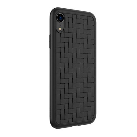 Hoco iPhone XR 6.1 HOCO TRACERY szilikon telefonvédő fonott minta FEKETE