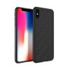 Hoco iPhone XS 5.8 HOCO TRACERY szilikon telefonvédő fonott minta FEKETE