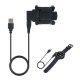Gigapack Garmin vivosmart 5 GIGAPACK Asztali töltő USB - Garmin, 1m kábel, FEKETE