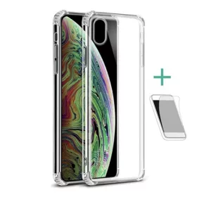  Imak iPhone XS Max 6.5 IMAK szilikon telefonvédő ütésállóság, légpárnás sarok + képernyővédő fólia, ÁTLÁTSZÓ