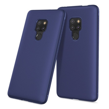 Gigapack Huawei Mate 20 Gigapack szilikon telefonvédő ütésállóság, csíkos, SÖTÉTKÉK