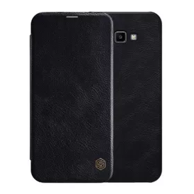   Nillkin Samsung J4 Plus NILLKIN QIN tok álló, bőr hatású FLIP, kártyazseb, FEKETE