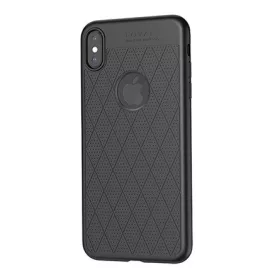   Hoco iPhone XS Max 6.5 HOCO ADMIRE szilikon telefonvédő ultravékony, logó kivágás, FEKETE