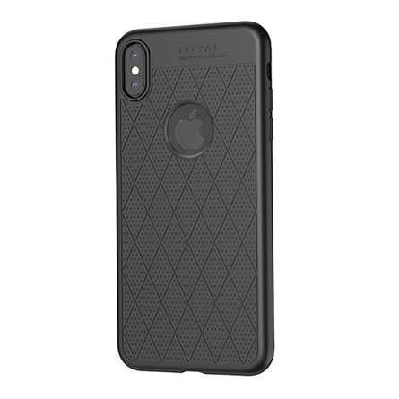 Hoco iPhone XS Max 6.5 HOCO ADMIRE szilikon telefonvédő ultravékony, logó kivágás, FEKETE