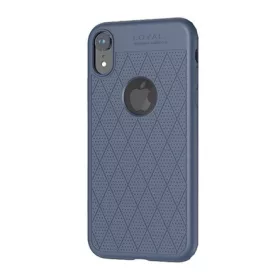   Hoco iPhone XR 6.1 HOCO ADMIRE szilikon telefonvédő ultravékony, logó kivágás, SÖTÉTKÉK