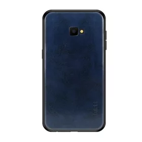   Mofi Samsung J4 Plus MOFI szilikon telefonvédő bőr hatású hátlap SÖTÉTKÉK