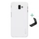 Nillkin Samsung J6 Plus NILLKIN SUPER FROSTED műanyag telefonvédő gumírozott, érdes felület + asztali tartó, FEHÉR