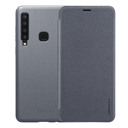 Nillkin Samsung A9 (2018) NILLKIN SPARKLE műanyag telefonvédő FLIP, oldalra nyíló, FEKETE