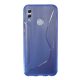 Gigapack Honor 10 Lite Gigapack Szilikon telefonvédő S-line, karbon minta, VILÁGOSKÉK