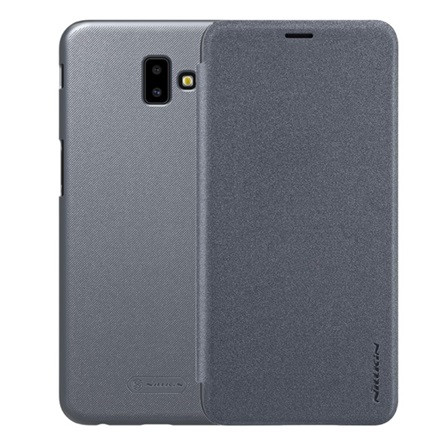 Nillkin Samsung J6 Plus NILLKIN SPARKLE műanyag telefonvédő FLIP, oldalra nyíló, FEKETE