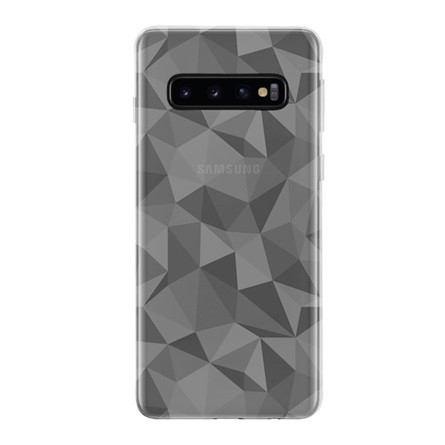 Gigapack Samsung S10 Gigapack szilikon telefonvédő 3D, gyémánt minta, ÁTLÁTSZÓ