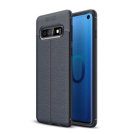 Gigapack Samsung S10 Gigapack szilikon telefonvédő ütésállóság, varrás minta, SÖTÉTKÉK