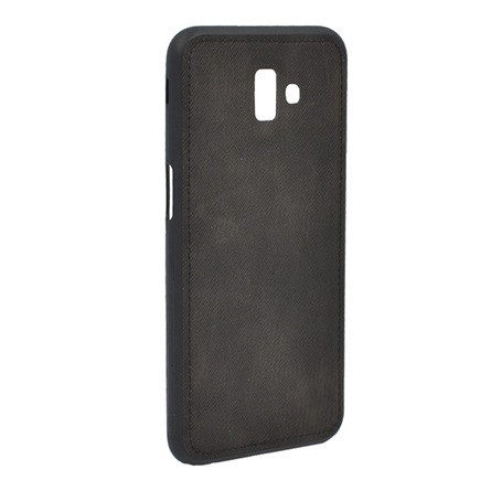 Gigapack Samsung J6 Plus Gigapack Szilikon telefonvédő szövet minta FEKETE