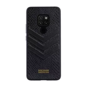   Nillkin Huawei Mate 20 NILLKIN PRESTIGE szilikon telefonvédő bőr hatású hátlap, kigyóbőr hatású, FEKETE