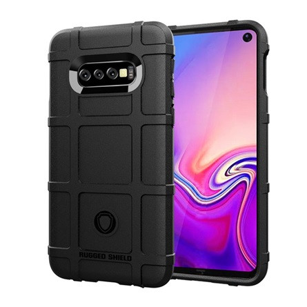 Gigapack Samsung S10e Gigapack szilikon telefonvédő ütésállóság, négyzet, FEKETE