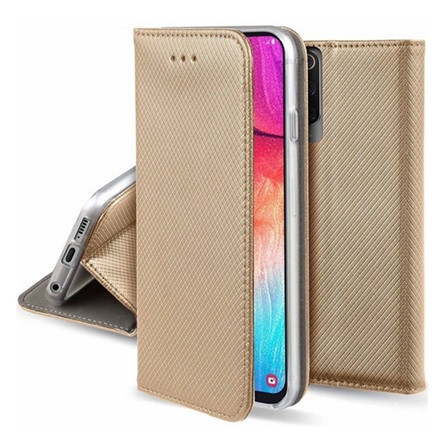 Gigapack Huawei P30 Pro Gigapack tok álló, bőr hatású FLIP, rombusz, ARANY
