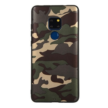 Gigapack Huawei Mate 20 Gigapack Szilikon telefonvédő terep minta SÖTÉTZÖLD