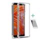 Imak Nokia 3.1 Plus IMAK szilikon telefonvédő ütésállóság, légpárnás sarok + képernyővédő fólia, ÁTLÁTSZÓ