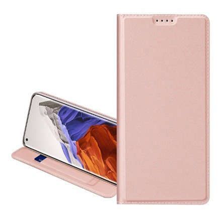 Dux Ducis Huawei Y6 2019 DUX DUCIS SKIN PRO tok álló, bőr hatású FLIP, asztali tartó, ROZÉARANY
