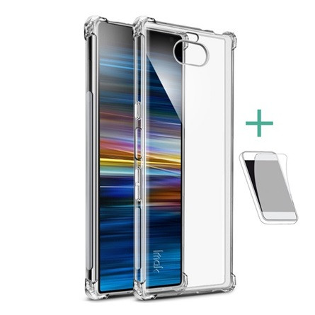 Imak Ericsson XPERIA X10 IMAK szilikon telefonvédő ütésállóság, légpárnás sarok + képernyővédő fólia, ÁTLÁTSZÓ