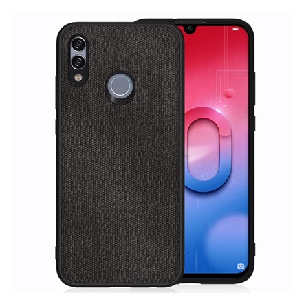 Gigapack Honor 10 Lite Gigapack Szilikon telefonvédő textil hátlap FEKETE
