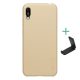 Nillkin Huawei Y6 2019 NILLKIN SUPER FROSTED műanyag telefonvédő gumírozott, érdes felület + asztali tartó, ARANY