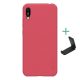 Nillkin Huawei Y6 2019 NILLKIN SUPER FROSTED műanyag telefonvédő gumírozott, érdes felület + asztali tartó, PIROS