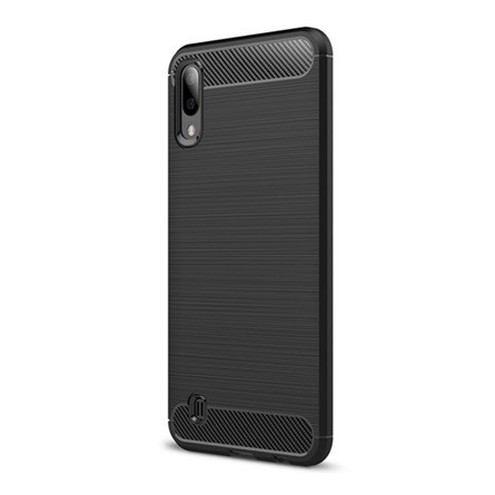 Gigapack Samsung M10 Gigapack szilikon telefonvédő ütésállóság, karbon minta, FEKETE