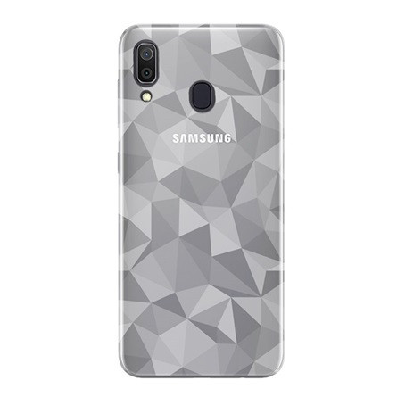 Gigapack Samsung A20 Gigapack Szilikon telefonvédő 3D, gyémánt minta, ÁTLÁTSZÓ
