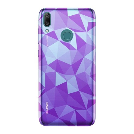 Gigapack Huawei Y7 2019 Gigapack szilikon telefonvédő 3D, gyémánt minta, RÓZSASZÍN