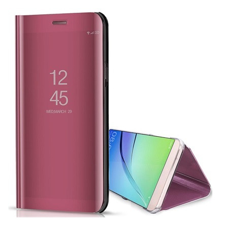 Gigapack Huawei P30 Lite Gigapack tok álló aktív FLIP, tükrös, ROZÉARANY