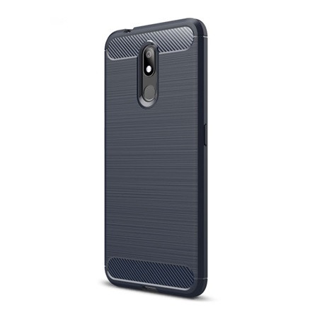 Gigapack Nokia 3.2 Gigapack szilikon telefonvédő ütésállóság, karbon minta, SÖTÉTKÉK