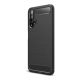 Gigapack Huawei Nova 5T Gigapack szilikon telefonvédő ütésállóság, karbon minta, FEKETE
