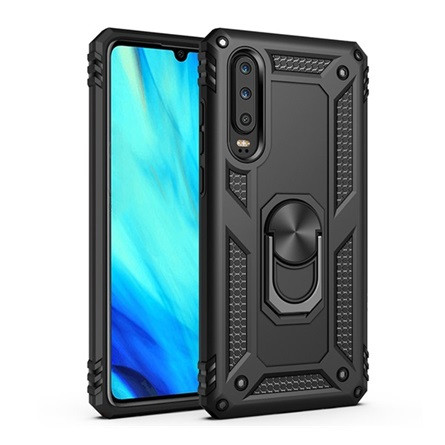 Gigapack Huawei P30 Gigapack Defender szilikon telefonvédő ütésállóság, mágneses, FEKETE