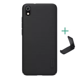   Nillkin Redmi 7A NILLKIN SUPER FROSTED műanyag telefonvédő gumírozott, érdes felület + asztali tartó, FEKETE