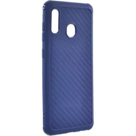   Roar Samsung A20 ROAR CARBON ARMOR szilikon telefonvédő ütésállóság, karbon minta, SÖTÉTKÉK