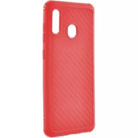   Roar Samsung A20 ROAR CARBON ARMOR szilikon telefonvédő ütésállóság, karbon minta, PIROS