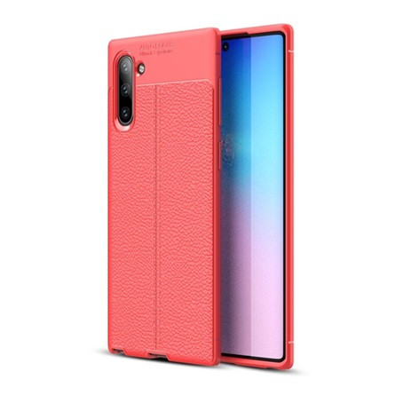 Gigapack Samsung Note 10 Gigapack szilikon telefonvédő ütésállóság, varrás minta, PIROS